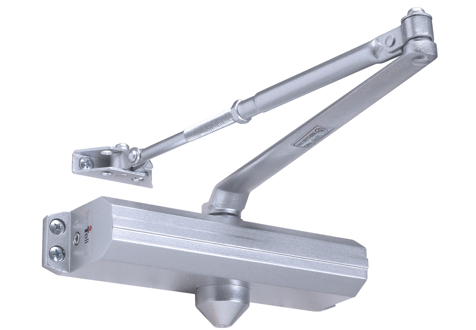 Open arm Surface Door Closers with Full cover Dexter Commercial Hardware DCH1000-STD-FULL-HW/PA-ALUM 689/ALUM Heavy Duty Hold Aluminum Allegion 